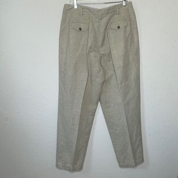 Vintage LizSport Linen Blend Trousers - Picture 4 of 9